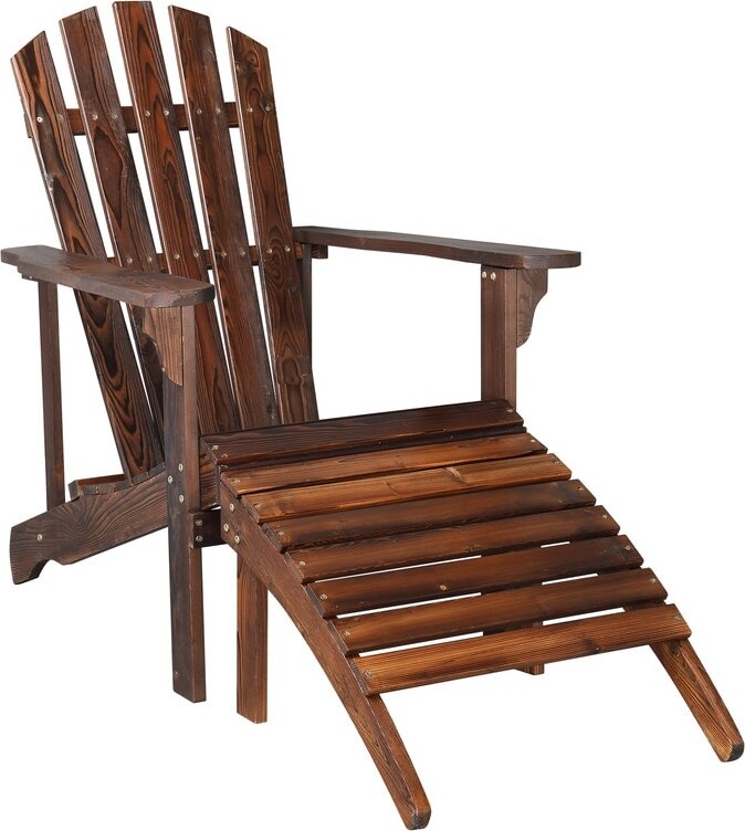 Outdoor Wood Adirondack Chair Set ShopStyle Sofas & Sectionals