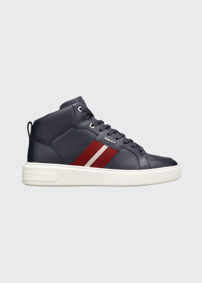 Bally Men's Myles 29 Trainspotting Leather High-Top Sneakers - ShopStyle