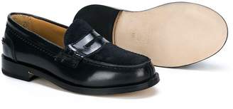 Gallucci Kids pony-hair penny loafers