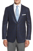 Thumbnail for your product : Hickey Freeman Classic B Fit Plaid Wool Blend Sport Coat