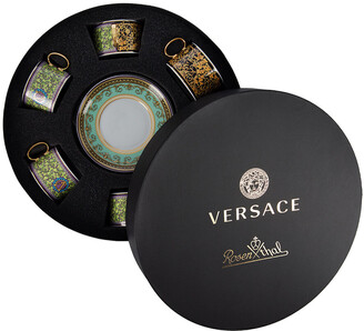 Versace Home Barocco Mosaic Cup & Saucer - Set of 6