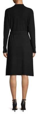 Saks Fifth Avenue Dolman Sleeve Wool-Blend Wrap Dress