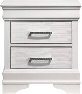 Corrigan Studio Bedroom 2 Nightstand In White With Touch Elegant Wood