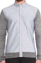 Thumbnail for your product : Public School Mixed Textures Button Down