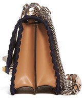 Thumbnail for your product : Fendi Small Kan I Whipstitch Leather Shoulder Bag - Brown