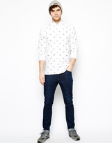 Thumbnail for your product : Minimum Oxford Shirt with Dragon Fly Print