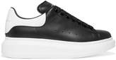Alexander McQueen - Leather Exaggerated-sole Sneakers - Black