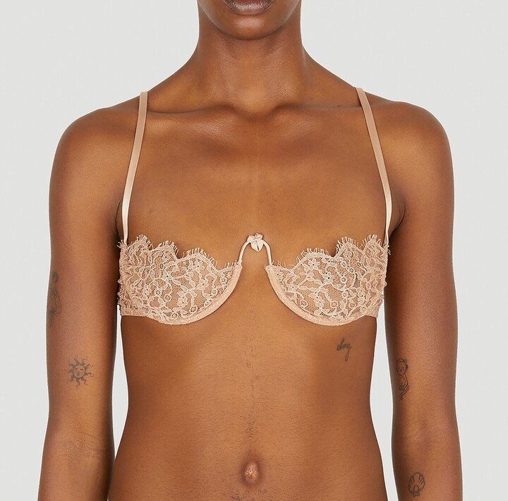 Gucci Sweetheart Neck Floral-Lace Bra - ShopStyle