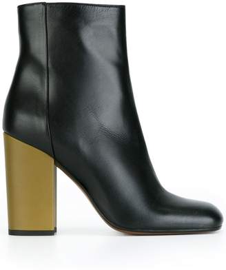 Marni contrast heel ankle boots