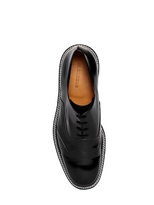 Thumbnail for your product : Jil Sander Contrast Stitching Brushed Leather Shoes