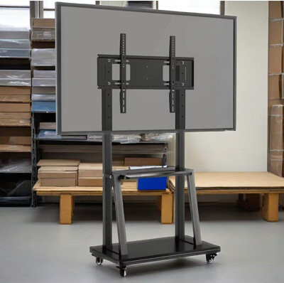 JYXCN Deluxe Interactive Whiteboard Stand | Fits 40-86 Inch Boards, Dual-Wheel Locking System, Scratch-Resistant Finish