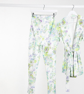 floral trouser suit