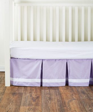 CoCalo Violet Pleated Bed Skirt