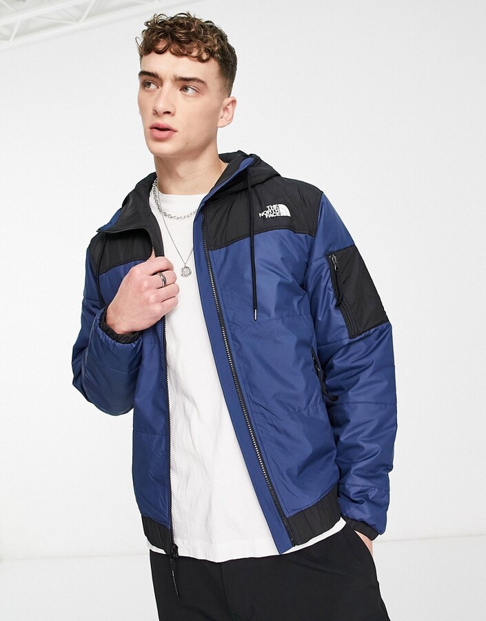 The North Face Highrail bomber puffer jacket in navy - ShopStyle