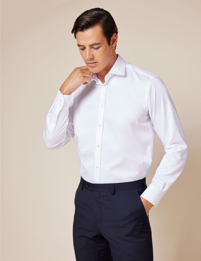 Marks and Spencer Hawes and Curtis Regular Fit Non Iron Pure Cotton Twill  Shirt