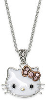 Thumbnail for your product : Hello Kitty Sterling Silver Necklace, Enamel Face Pendant
