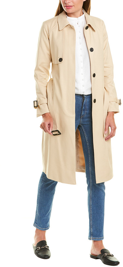 vince camuto double breasted trench coat