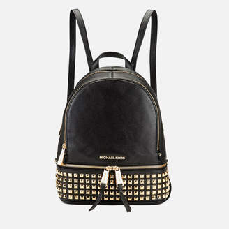 MICHAEL Michael Kors Women's Rhea Zip Studded Backpack Black