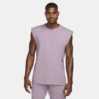Nike Men's Yoga Dri-FIT Tank Top in Purple - ShopStyle Shirts