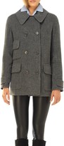Thumbnail for your product : Max Studio Heather Doubleweave Twill Pea Coat