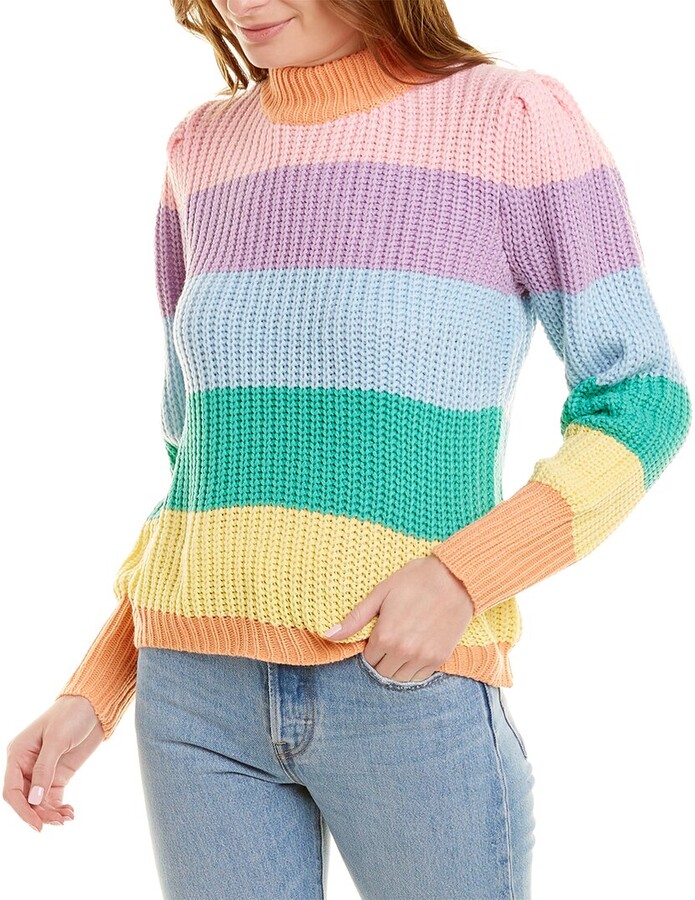 pink rainbow sweater