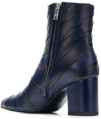 Sonia Rykiel striped ankle boots