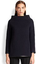 Thumbnail for your product : Martin Grant Leather-Trim Sweater