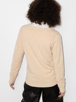 Thumbnail for your product : Extreme Cashmere deep V-neck cashmere jumper