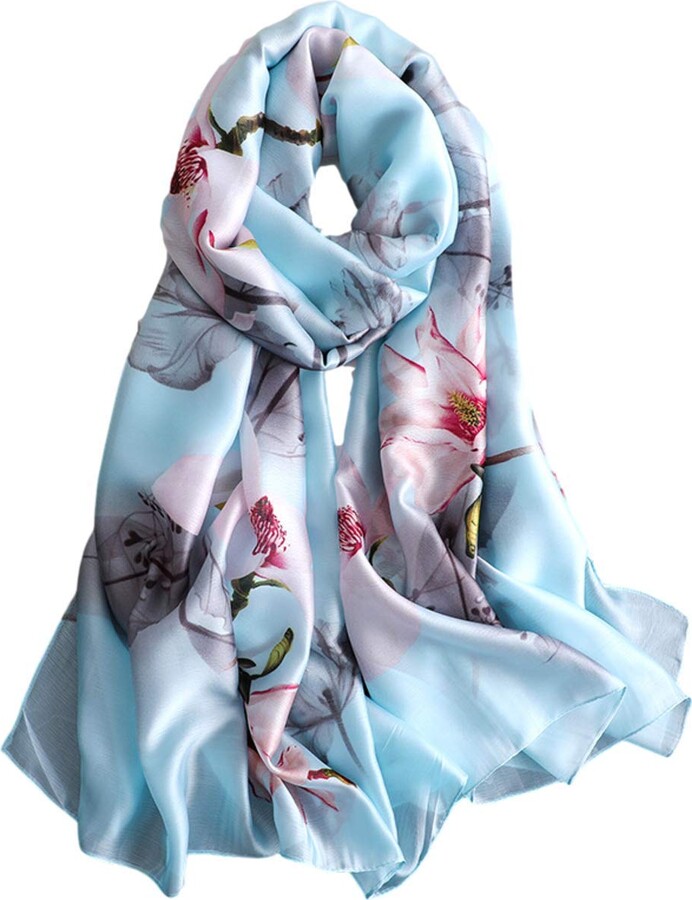 Satin Scarf for Women Large 180x90 Elegant Silk Designer Thick Premium Quality Soft Lightweight Neck Head Hair Scarf Head Scarf Shawls Wraps Womens Gifts for Her
