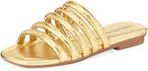 Thumbnail for your product : Donald J Pliner Kip Banded Python-Embossed Slide Sandal