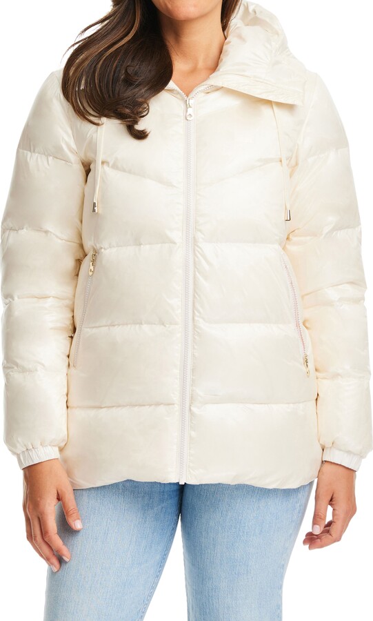 Kate Spade Short Down Hooded Puffer Jacket ShopStyle