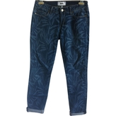 Thumbnail for your product : Paige Blue Cotton Jeans