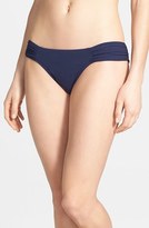 Thumbnail for your product : Robin Piccone Shirred Side Hipster Bikini Bottoms