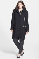 Thumbnail for your product : Vince Camuto Long Wool Blend Duffle Coat (Plus Size)