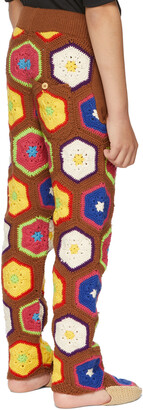 Doublet SSENSE Exclusive Kids Multicolor Crochet Bear Pants
