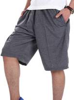 Thumbnail for your product : Etecredpow Mens Summer Baggy Big Tall Elastic Waist Beach Shorts Sleep Shorts XXXXL