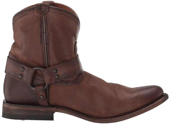frye wyatt harness leather ankle boot