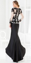 Thumbnail for your product : Terani Couture Raw Lace Scallop Evening Dress