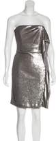 Thumbnail for your product : Halston Sequin Strapless Mini Dress