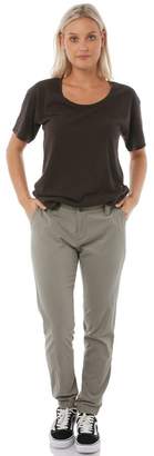 Rusty New Women's Revamp Womens Pant Cotton Fitted Spandex Black