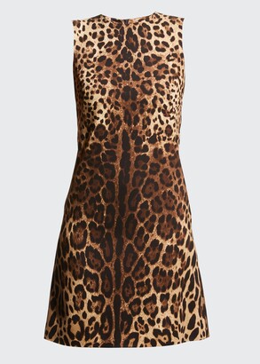 Dolce & Gabbana Leopard-Print Shift Dress