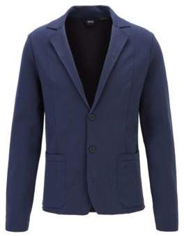BOSS Regular-fit jacket in double-faced knitted fabric
