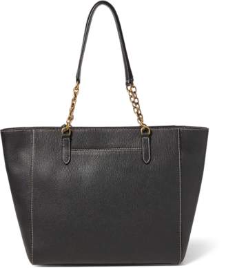 Ralph Lauren Chain-Link Leather Tote
