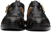 Thumbnail for your product : Thom Browne Black Brogued Fisherman Sandals