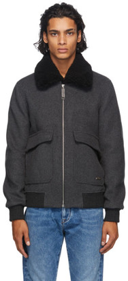 off white aviator jacket