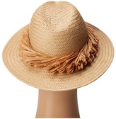 Thumbnail for your product : BCBGMAXAZRIA Straw Fringe Panama Caps