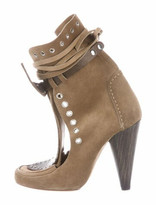 Thumbnail for your product : Isabel Marant Suede Bow Accents Lace-Up Boots