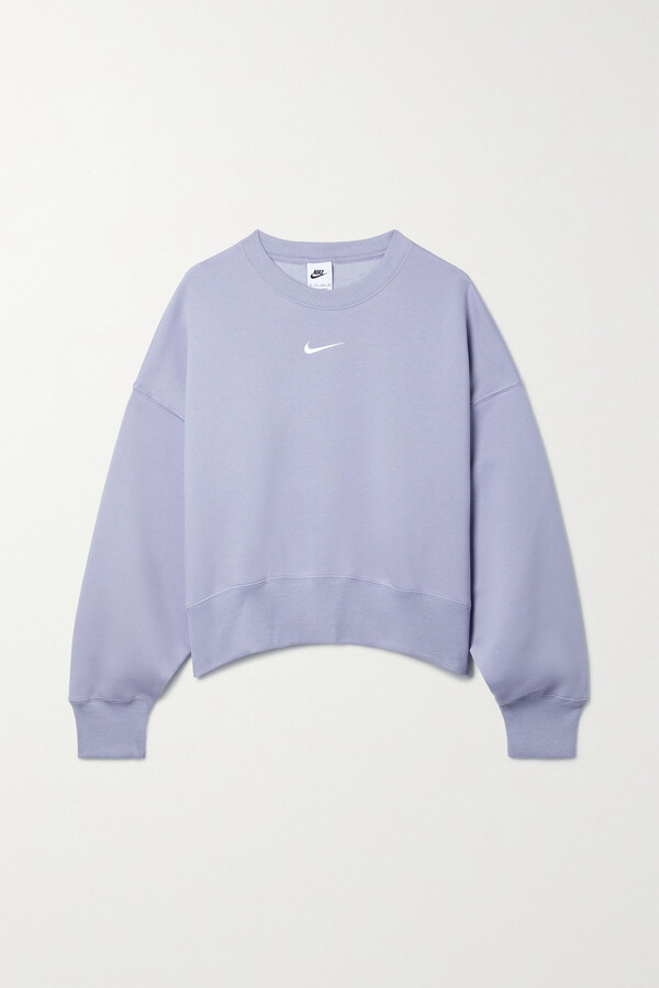 Nike Phoenix Oversized Cotton-blend Jersey Sweatshirt - Purple - ShopStyle