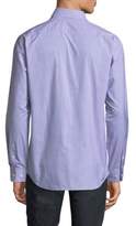 Thumbnail for your product : Theory Crosshatch Cotton Casual Button-Down Shirt
