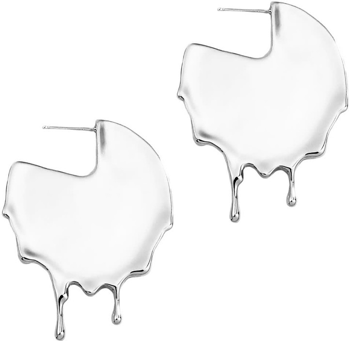 Dripping Disk Sterling Silver Earrings ShopStyle